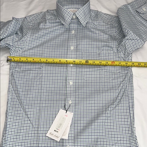 Roundtree & Yorke Blue and White Dress Shirt - Picture 4 of 10
